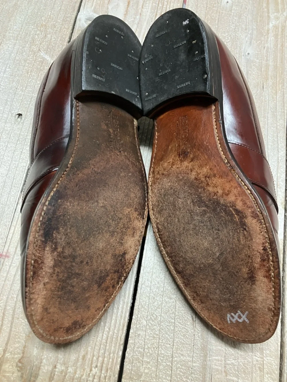 Bostonian Men's Brown Leather Penny Loafers